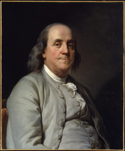 Benjamin Franklin Portrait Dr Lawrence J Clark Winners Mindset Development System